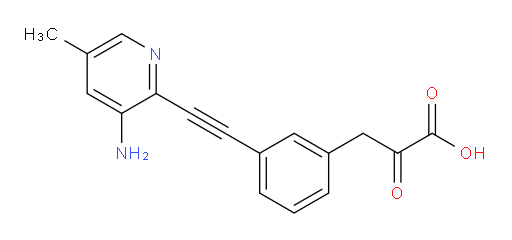 3-(3-((3-amino-5-methylpyridin-2-yl)ethynyl)phenyl)-2-oxopropanoic acid