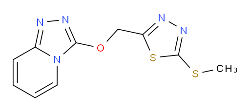 2-(([1,2,4]triazolo[4,3-a]pyridin-3-yloxy)methyl)-5-(methylthio)-1,3,4-thiadiazole