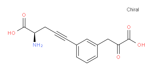 (R)-2-amino-5-(3-(2-carboxy-2-oxoethyl)phenyl)pent-4-ynoic acid