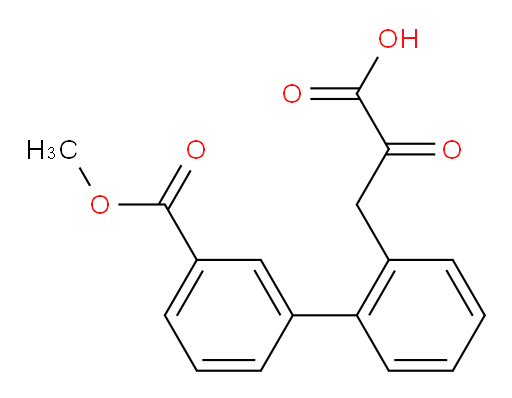 3-(3'-(methoxycarbonyl)-[1,1'-biphenyl]-2-yl)-2-oxopropanoic acid