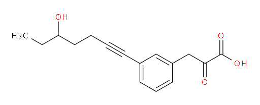 3-(3-(5-hydroxyhept-1-yn-1-yl)phenyl)-2-oxopropanoic acid