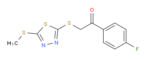 1-(4-fluorophenyl)-2-((5-(methylthio)-1,3,4-thiadiazol-2-yl)thio)ethanone