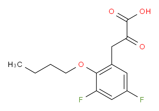 3-(2-butoxy-3,5-difluorophenyl)-2-oxopropanoic acid