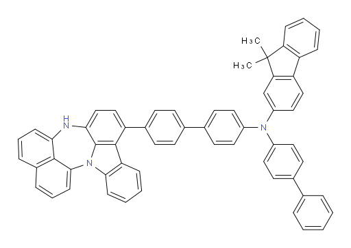 N-(4'-(4H-naphtho[1',8':5,6,7][1,4]diazepino[3,2,1-jk]carbazol-7-yl)-[1,1'-biphenyl]-4-yl)-N-([1,1'-biphenyl]-4-yl)-9,9-dimethyl-9H-fluoren-2-amine