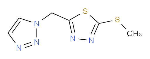 2-((1H-1,2,3-triazol-1-yl)methyl)-5-(methylthio)-1,3,4-thiadiazole