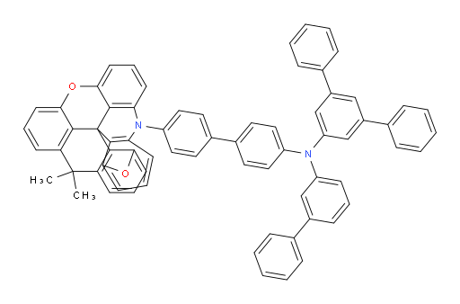 N-[1,1′-Biphenyl]-3-yl-N-[4′-(18,18-dimethyl-12,13-methano-4H-bis[1]benzopyrano[2,3,4-kl:4′,3′,2′-mn]acridin-4-yl)[1,1′-biphenyl]-4-yl][1,1′:3′,1′′-terphenyl]-5′-amine (ACI)