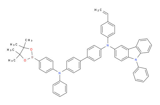 N4-phenyl-N4'-(9-phenyl-9H-carbazol-3-yl)-N4-(4-(4,4,5,5-tetramethyl-1,3,2-dioxaborolan-2-yl)phenyl)-N4'-(4-vinylphenyl)-[1,1'-biphenyl]-4,4'-diamine