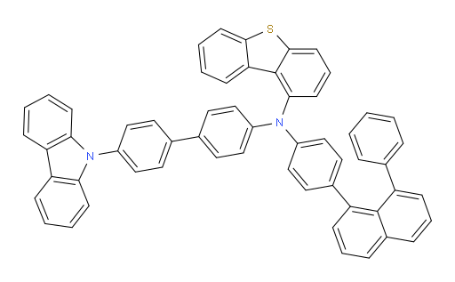 N-(4'-(9H-carbazol-9-yl)-[1,1'-biphenyl]-4-yl)-N-(4-(8-phenylnaphthalen-1-yl)phenyl)dibenzo[b,d]thiophen-1-amine
