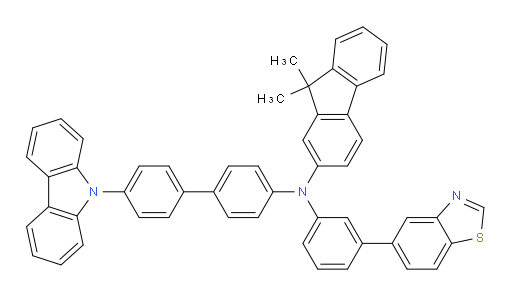N-(4'-(9H-carbazol-9-yl)-[1,1'-biphenyl]-4-yl)-N-(3-(benzo[d]thiazol-5-yl)phenyl)-9,9-dimethyl-9H-fluoren-2-amine