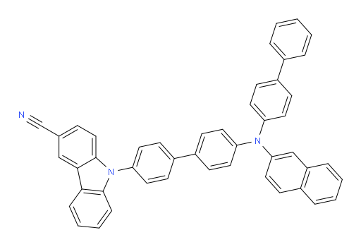 9-(4'-([1,1'-biphenyl]-4-yl(naphthalen-2-yl)amino)-[1,1'-biphenyl]-4-yl)-9H-carbazole-3-carbonitrile
