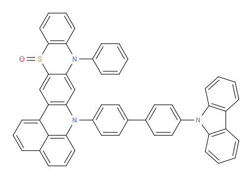 7-(4'-(9H-carbazol-9-yl)-[1,1'-biphenyl]-4-yl)-9-phenyl-7,9-dihydrobenzo[4,5]quinolino[2,3-b]phenothiazine 14-oxide