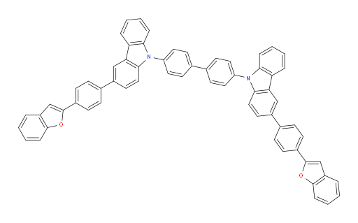 4,4'-bis(3-(4-(benzofuran-2-yl)phenyl)-9H-carbazol-9-yl)-1,1'-biphenyl