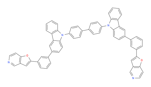 4,4'-bis(3-(3-(furo[3,2-c]pyridin-2-yl)phenyl)-9H-carbazol-9-yl)-1,1'-biphenyl