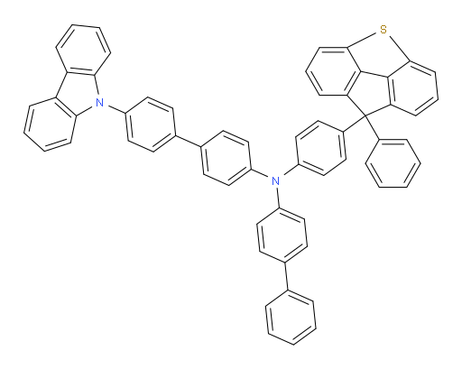 N-([1,1'-biphenyl]-4-yl)-4'-(9H-carbazol-9-yl)-N-(4-(8-phenyl-8H-fluoreno[4,5-bcd]thiophen-8-yl)phenyl)-[1,1'-biphenyl]-4-amine