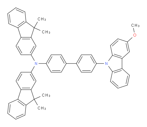 N-(9,9-dimethyl-9H-fluoren-2-yl)-N-(4'-(3-methoxy-9H-carbazol-9-yl)-[1,1'-biphenyl]-4-yl)-9,9-dimethyl-9H-fluoren-2-amine