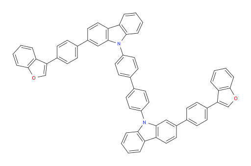 4,4'-bis(2-(4-(benzofuran-3-yl)phenyl)-9H-carbazol-9-yl)-1,1'-biphenyl