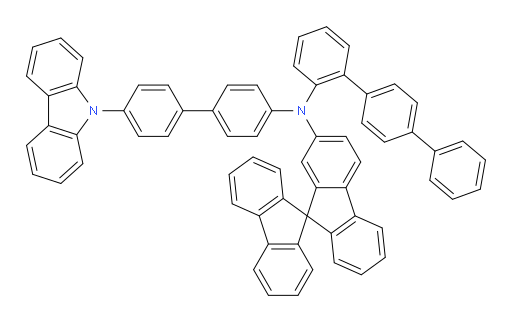 N-(4'-(9H-carbazol-9-yl)-[1,1'-biphenyl]-4-yl)-N-([1,1':4',1''-terphenyl]-2-yl)-9,9'-spirobi[fluoren]-2-amine