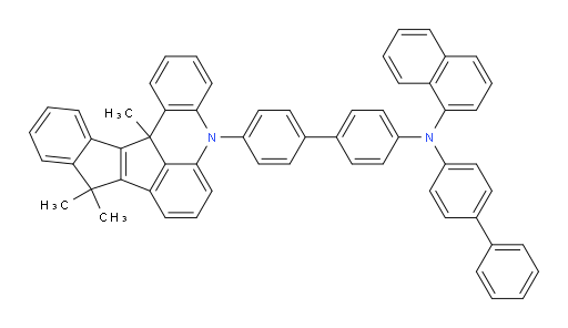 N-([1,1'-biphenyl]-4-yl)-N-(4'-(9,9,13c-trimethyl-9,13c-dihydro-5H-benzo[4,5]pentaleno[1,2,3-kl]acridin-5-yl)-[1,1'-biphenyl]-4-yl)naphthalen-1-amine