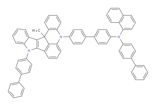 N-([1,1'-biphenyl]-4-yl)-N-(4'-(9-([1,1'-biphenyl]-4-yl)-13c-methyl-9,13c-dihydro-5H-indolo[3',2':4,5]cyclopenta[1,2,3-kl]acridin-5-yl)-[1,1'-biphenyl]-4-yl)naphthalen-1-amine