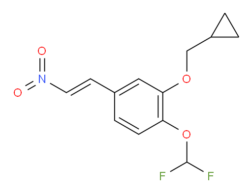 (E)-2-(cyclopropylmethoxy)-1-(difluoromethoxy)-4-(2-nitrovinyl)benzene