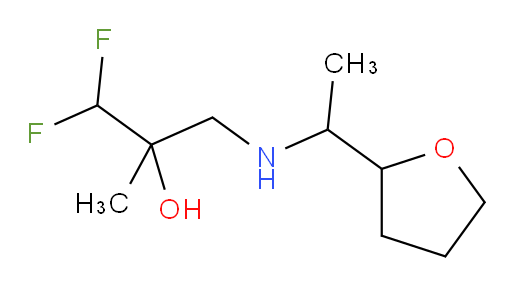 1,1-difluoro-2-methyl-3-((1-(tetrahydrofuran-2-yl)ethyl)amino)propan-2-ol
