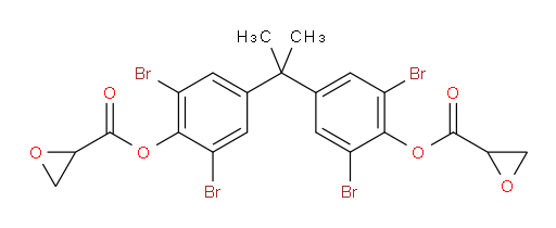 propane-2,2-diylbis(2,6-dibromo-4,1-phenylene) bis(oxirane-2-carboxylate)