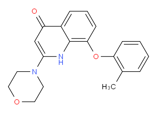 8-(2-methylphenoxy)-2-(morpholin-4-yl)-1,4-dihydroquinolin-4-one