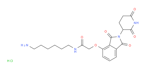 N-(6-aminohexyl)-2-{[2-(2,6-dioxopiperidin-3-yl)-1,3-dioxo-2,3-dihydro-1H-isoindol-4-yl]oxy}acetamide hydrochloride