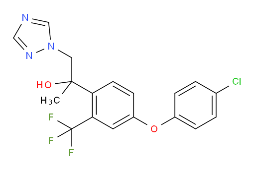 2-[4-(4-chlorophenoxy)-2-(trifluoromethyl)phenyl]-1-(1H-1,2,4-triazol-1-yl)propan-2-ol