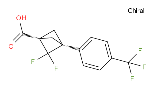 (1s,3s)-2,2-difluoro-3-[4-(trifluoromethyl)phenyl]bicyclo[1.1.1]pentane-1-carboxylic acid