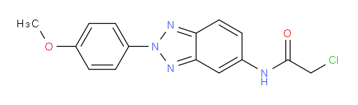 2-chloro-N-[2-(4-methoxyphenyl)-2H-1,2,3-benzotriazol-5-yl]acetamide