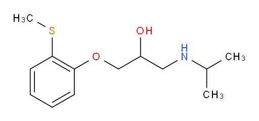 1-[2-(methylsulfanyl)phenoxy]-3-[(propan-2-yl)amino]propan-2-ol