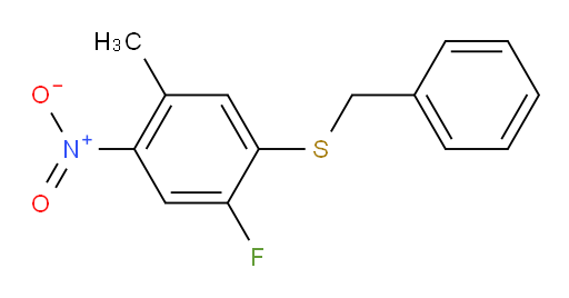 1-(benzylsulfanyl)-2-fluoro-5-methyl-4-nitrobenzene