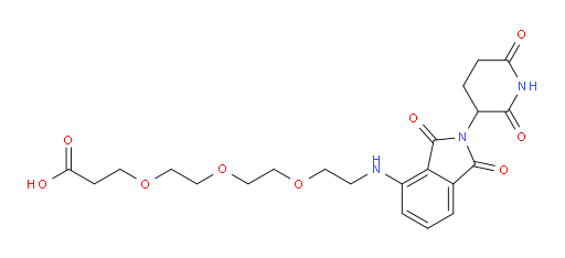 3-{2-[2-(2-{[2-(2,6-dioxopiperidin-3-yl)-1,3-dioxo-2,3-dihydro-1H-isoindol-4-yl]amino}ethoxy)ethoxy]ethoxy}propanoic acid