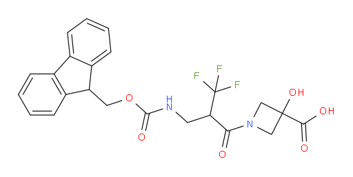 1-{2-[({[(9H-fluoren-9-yl)methoxy]carbonyl}amino)methyl]-3,3,3-trifluoropropanoyl}-3-hydroxyazetidine-3-carboxylic acid