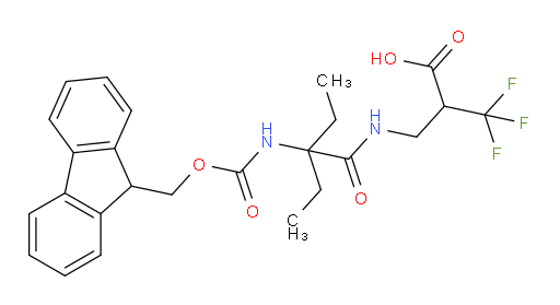 3-[2-ethyl-2-({[(9H-fluoren-9-yl)methoxy]carbonyl}amino)butanamido]-2-(trifluoromethyl)propanoic acid