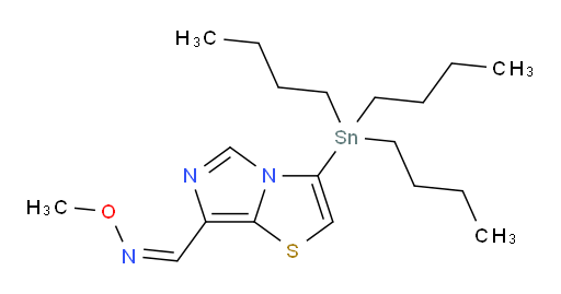 (Z)-3-(tributylstannyl)imidazo[5,1-b]thiazole-7-carbaldehyde O-methyl oxime