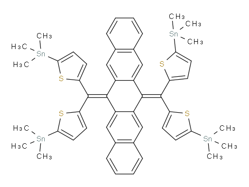 6,13-bis(bis(5-(trimethylstannyl)thiophen-2-yl)methylene)-6,13-dihydropentacene