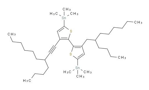 (3-(3-butylnon-1-yn-1-yl)-3'-(2-butyloctyl)-[2,2'-bithiophene]-5,5'-diyl)bis(trimethylstannane)