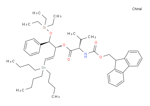(S)-(1R,2R,E)-1-phenyl-4-(tributylstannyl)-1-((triethylsilyl)oxy)but-3-en-2-yl 2-((((9H-fluoren-9-yl)methoxy)carbonyl)amino)-3-methylbutanoate