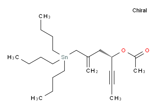 (S)-2-((tributylstannyl)methyl)hept-1-en-5-yn-4-yl acetate