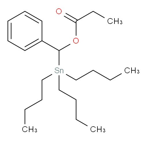 phenyl(tributylstannyl)methyl propionate