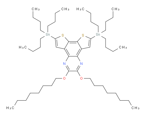 2,3-bis(octyloxy)-6,9-bis(tributylstannyl)dithieno[3,2-f:2',3'-h]quinoxaline