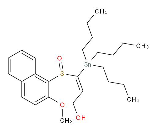 (E)-3-((2-methoxynaphthalen-1-yl)sulfinyl)-3-(tributylstannyl)prop-2-en-1-ol