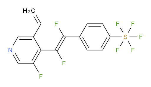 (E)-4-(1,2-difluoro-2-(3-fluoro-5-vinylpyridin-4-yl)vinyl)(pentafluoromercapto)benzene