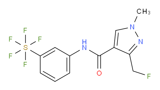 [3-[[[3-(fluoromethyl)-1-methyl-1H-pyrazol-4-yl]carbonyl]amino]phenyl]sulfur pentafluoride