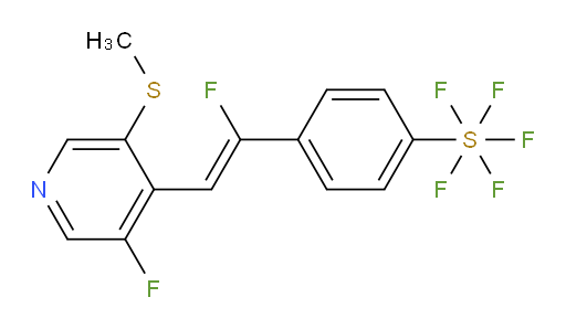(Z)-4-(1-fluoro-2-(3-fluoro-5-(methylthio)pyridin-4-yl)vinyl)(pentafluoromercapto)benzene