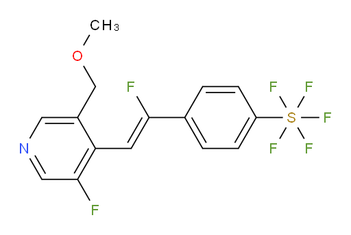 (Z)-4-(1-fluoro-2-(3-fluoro-5-(methoxymethyl)pyridin-4-yl)vinyl)(pentafluoromercapto)benzene