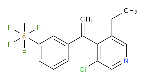 3-(1-(3-chloro-5-ethylpyridin-4-yl)vinyl)(pentafluoromercapto)benzene
