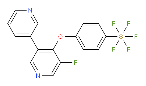 4-((5-fluoro-[3,3'-bipyridin]-4-yl)oxy)(pentafluoromercapto)benzene